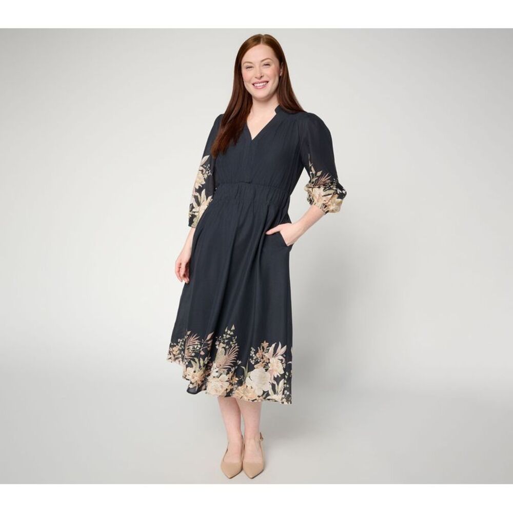 Ree by The Pioneer Woman Women's Dress Sz 2XS (XXS) Pier Multi-colored